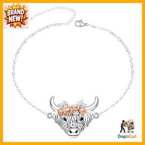 Sterling Silver Anklet Western Style Chain Bracelet Minimalist Chic Jewelry